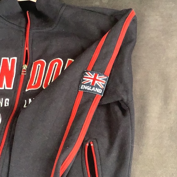 Dark navy jacket, sweat shirt material - Picture 3 of 5